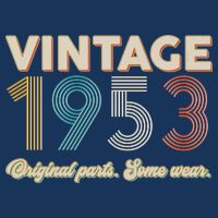Vintage Original Parts Some Wear 1953 70th Birthday Tie-Dye T-Shirt