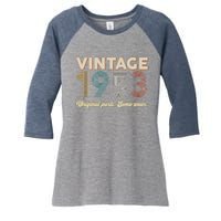 Vintage Original Parts Some Wear 1953 70th Birthday Women's Tri-Blend 3/4-Sleeve Raglan Shirt