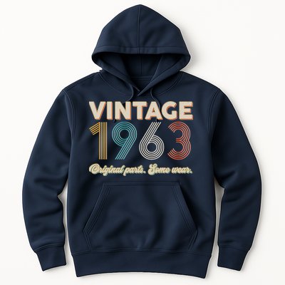 Vintage Original Parts Some Wear 1963 60th Birthday Hoodie
