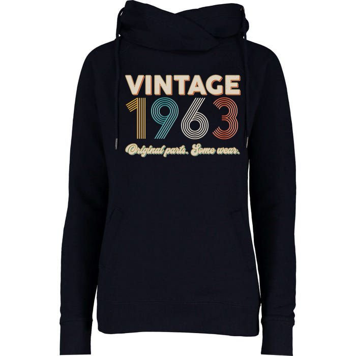 Vintage Original Parts Some Wear 1963 60th Birthday Womens Funnel Neck Pullover Hood