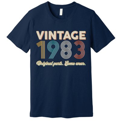 Vintage Original Parts Some Wear 1983 40th Birthday Premium T-Shirt
