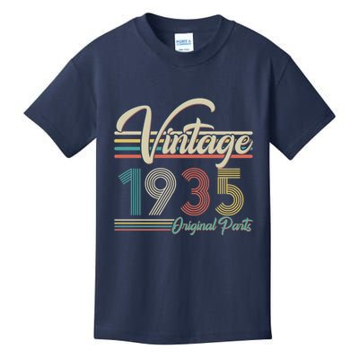 Vintage Original Parts 1935 90th Birthday Kids T-Shirt