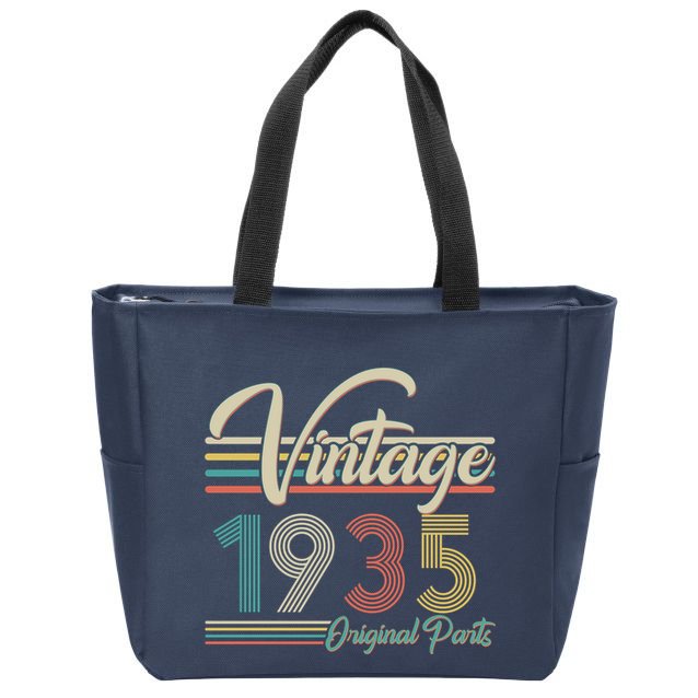 Vintage Original Parts 1935 90th Birthday Zip Tote Bag