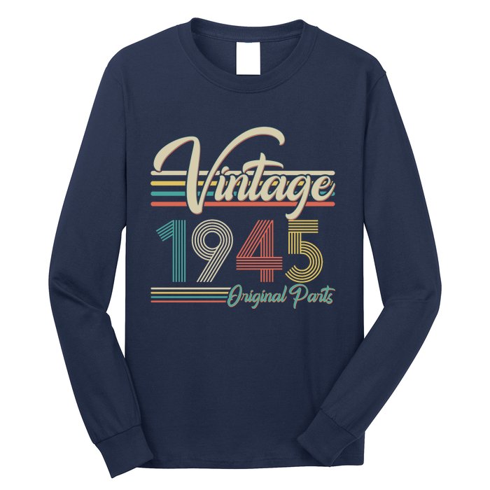 Vintage Original Parts 1945 80th Birthday Long Sleeve Shirt