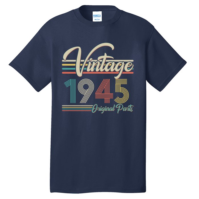 Vintage Original Parts 1945 80th Birthday Tall T-Shirt