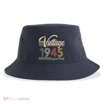 Vintage Original Parts 1945 80th Birthday Sustainable Bucket Hat