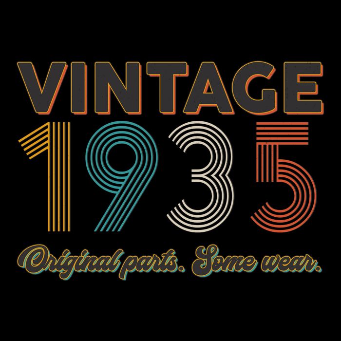 Vintage Original Parts Some Wear 1935 90th Birthday Mug