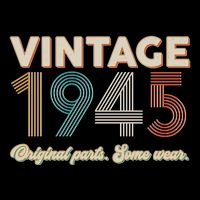 Vintage Original Parts Some Wear 1945 80th Birthday Bucket Hat