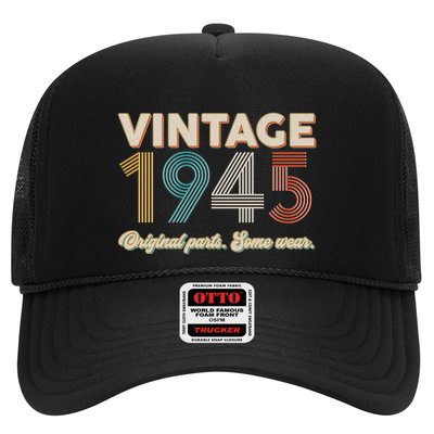 Vintage Original Parts Some Wear 1945 80th Birthday Trucker Hat
