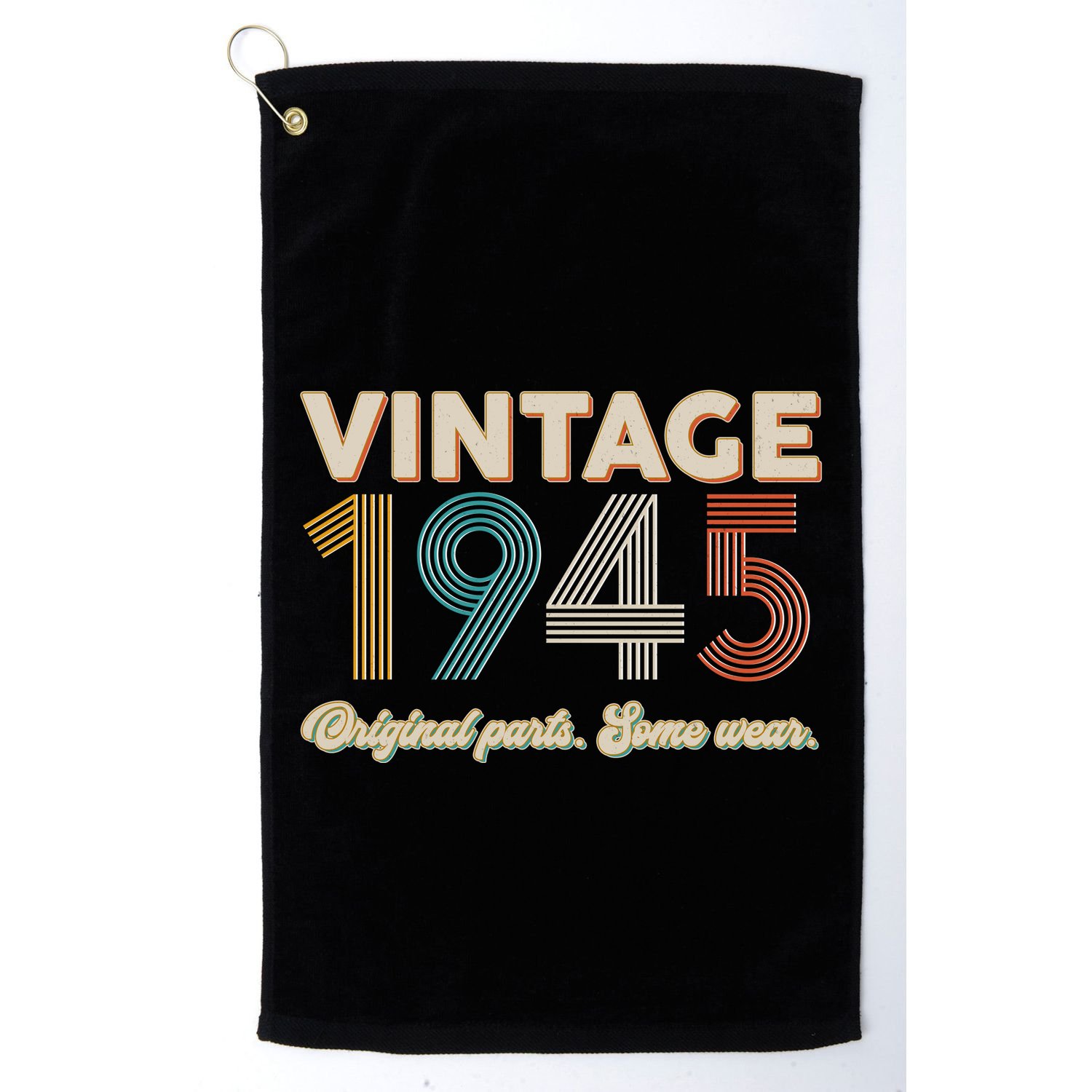 Vintage Original Parts Some Wear 1945 80th Birthday Golf Towel