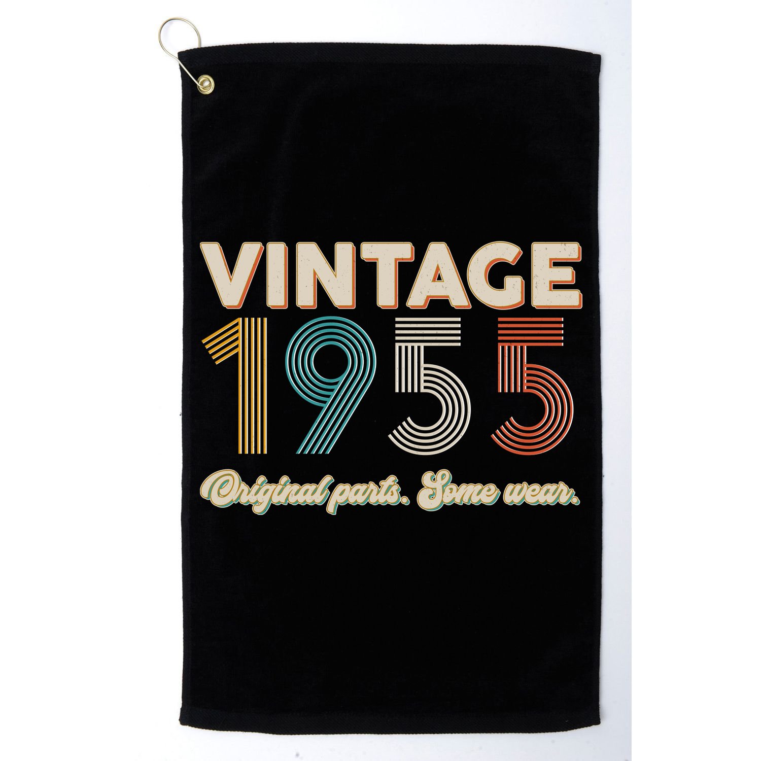 Vintage Original Parts Some Wear 1955 70th Birthday Golf Towel