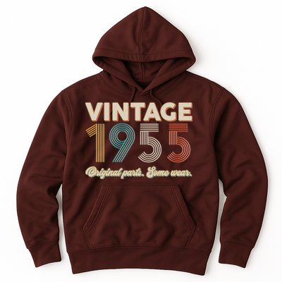 Vintage Original Parts Some Wear 1955 70th Birthday Hoodie