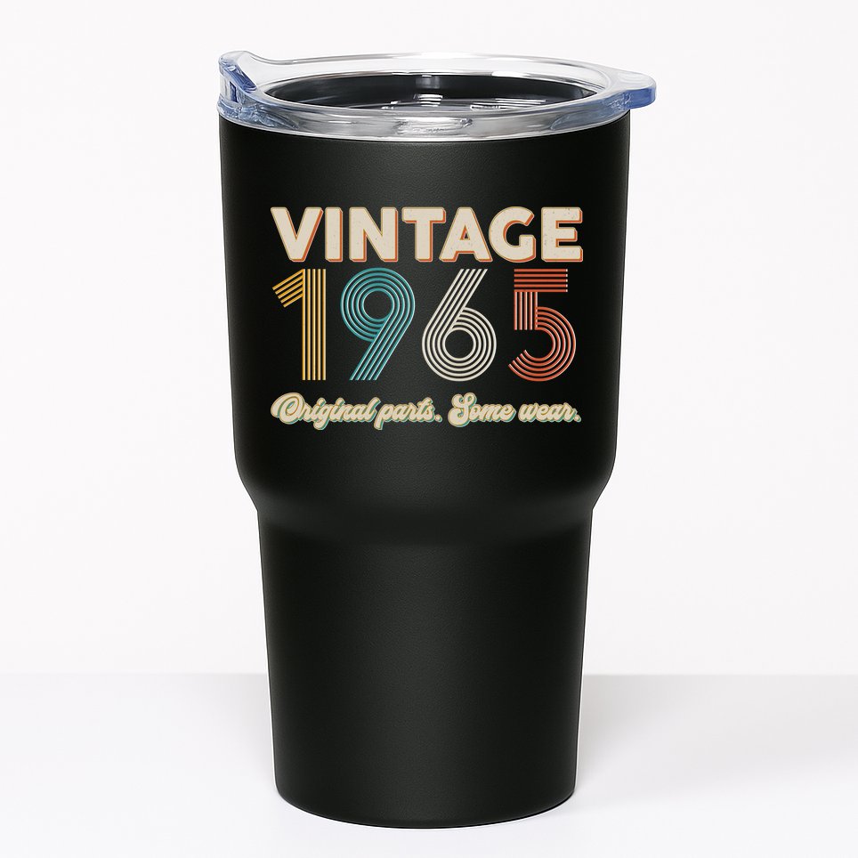 Vintage Original Parts Some Wear 1965 60th Birthday Tumbler
