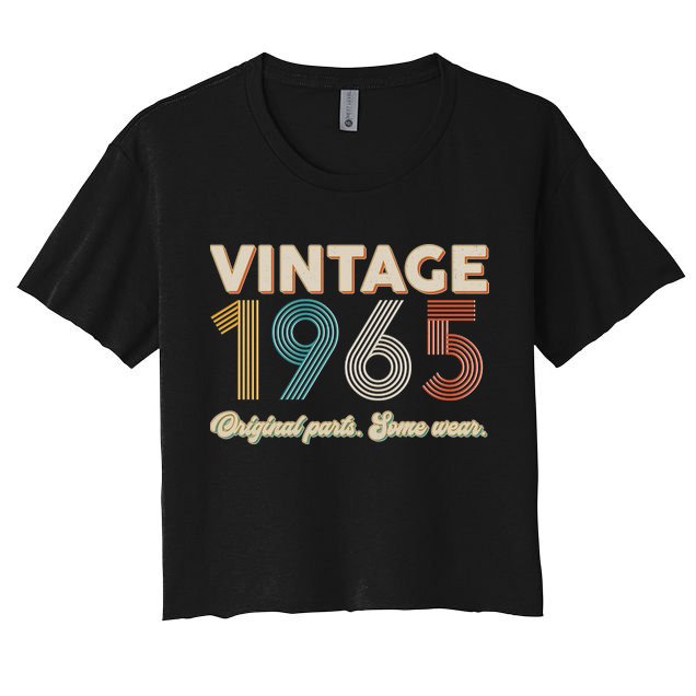 Vintage Original Parts Some Wear 1965 60th Birthday Crop Top