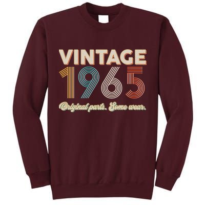 Vintage Original Parts Some Wear 1965 60th Birthday Tall Sweatshirt