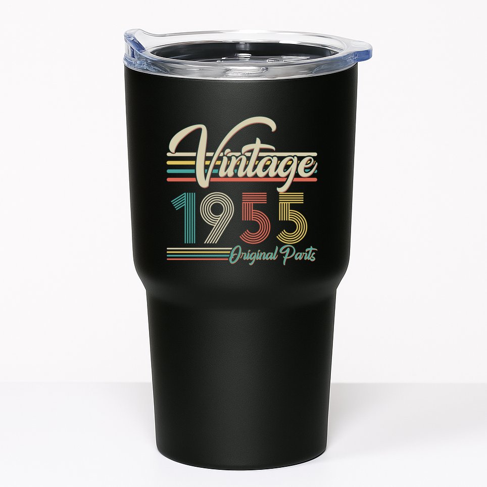 Vintage Original Parts 1955 70th Birthday Tumbler