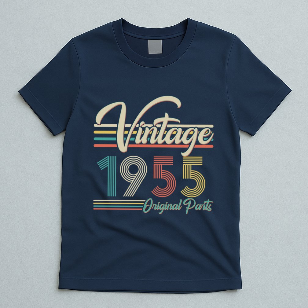 Vintage Original Parts 1955 70th Birthday T-Shirt