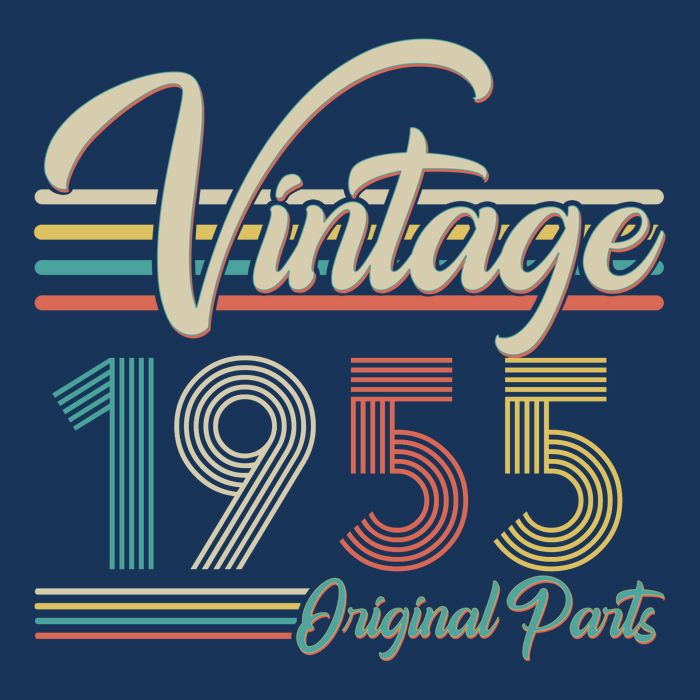 Vintage Original Parts 1955 70th Birthday T-Shirt