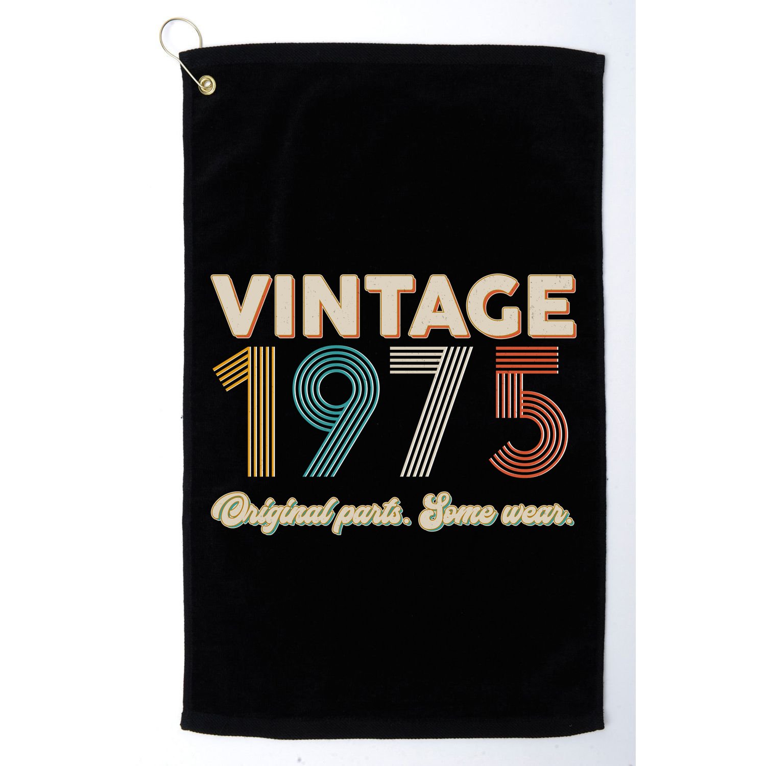 Vintage Original Parts Some Wear 1975 50th Birthday Golf Towel
