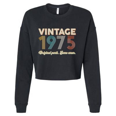 Vintage Original Parts Some Wear 1975 50th Birthday Cropped Pullover Crew
