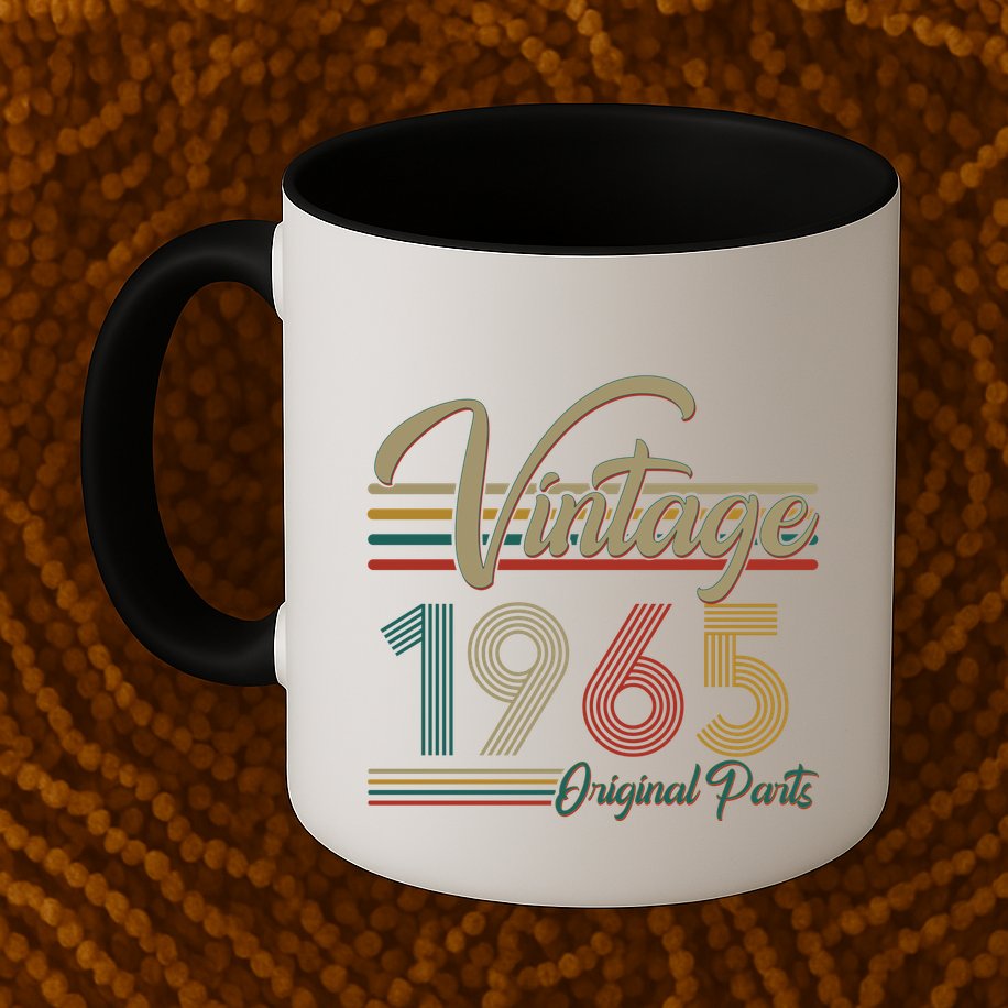 Vintage Original Parts 1965 60th Birthday Mug