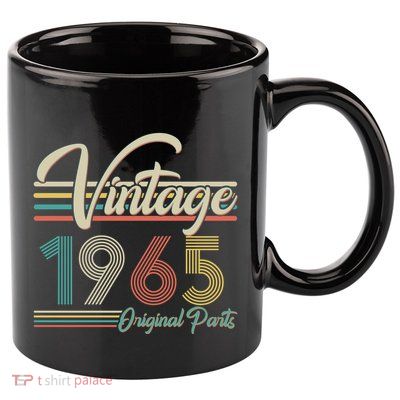 Vintage Original Parts 1965 60th Birthday 11oz C Handle Ceramic Mug