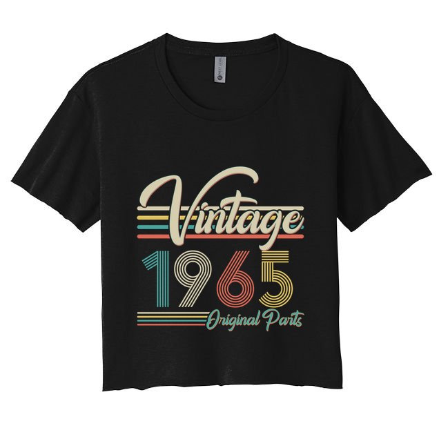 Vintage Original Parts 1965 60th Birthday Crop Top