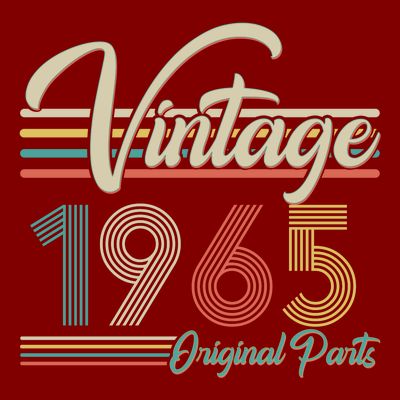Vintage Original Parts 1965 60th Birthday T-Shirt