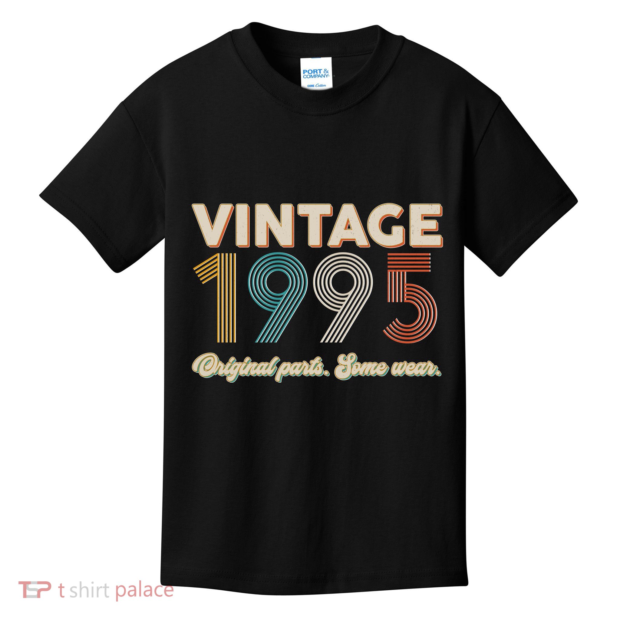 Vintage Original Parts Some Wear 1995 30th Birthday Kids T-Shirt