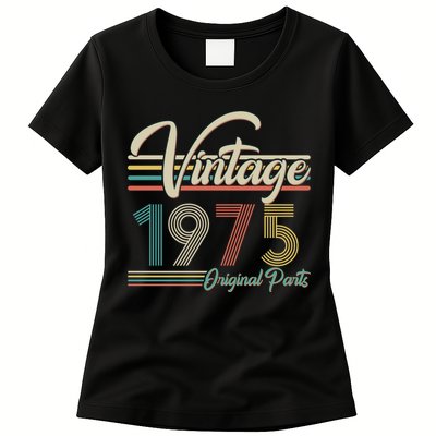 Vintage Original Parts 1975 50th Birthday Womens T-Shirt