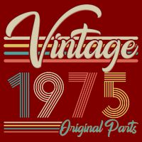 Vintage Original Parts 1975 50th Birthday Apron