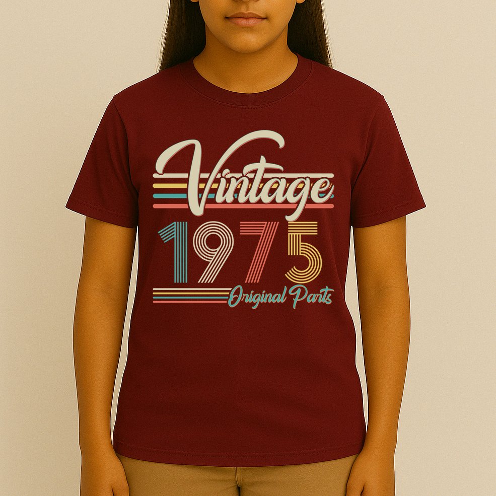Vintage Original Parts 1975 50th Birthday T-Shirt
