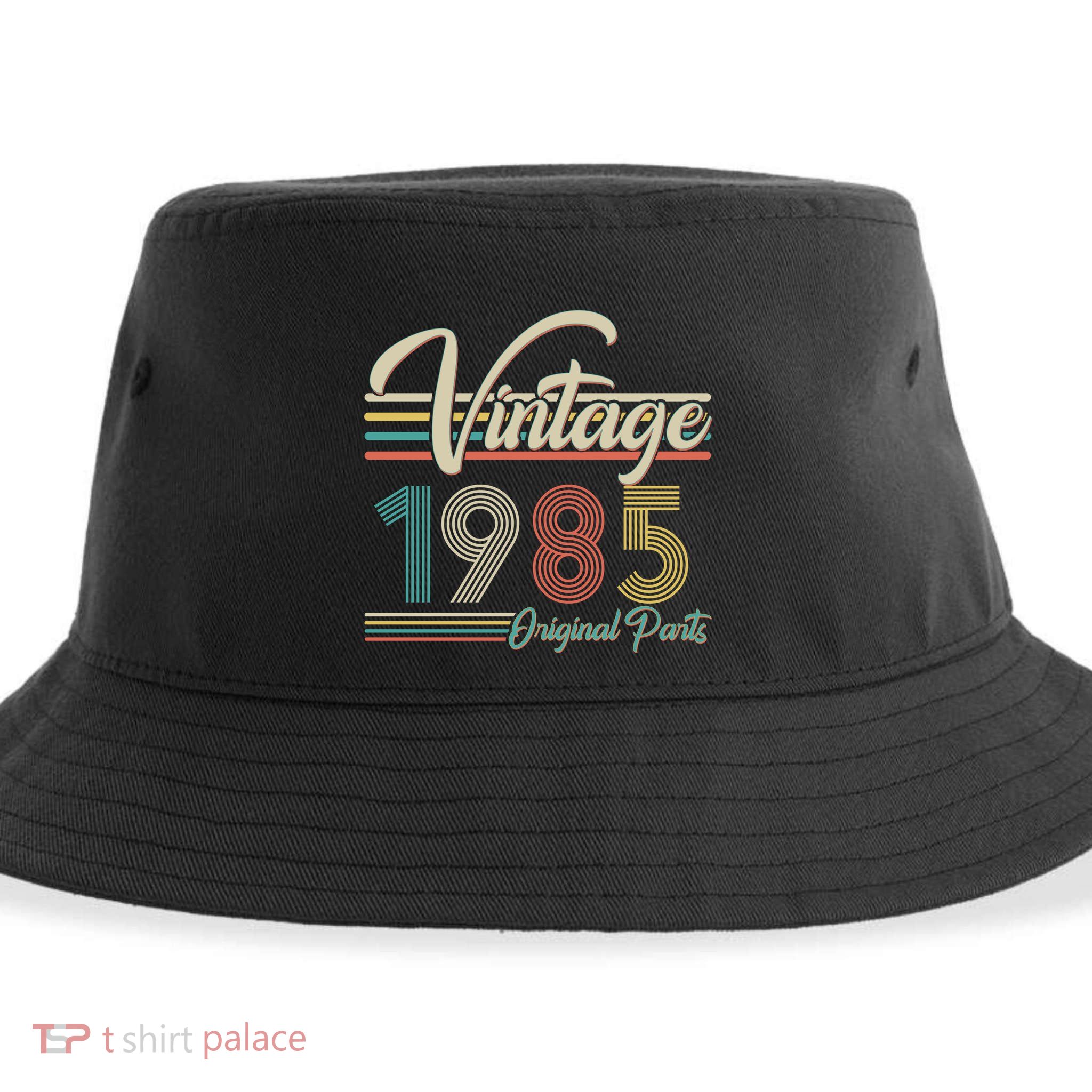 Vintage Original Parts 1985 40th Birthday Sustainable Bucket Hat
