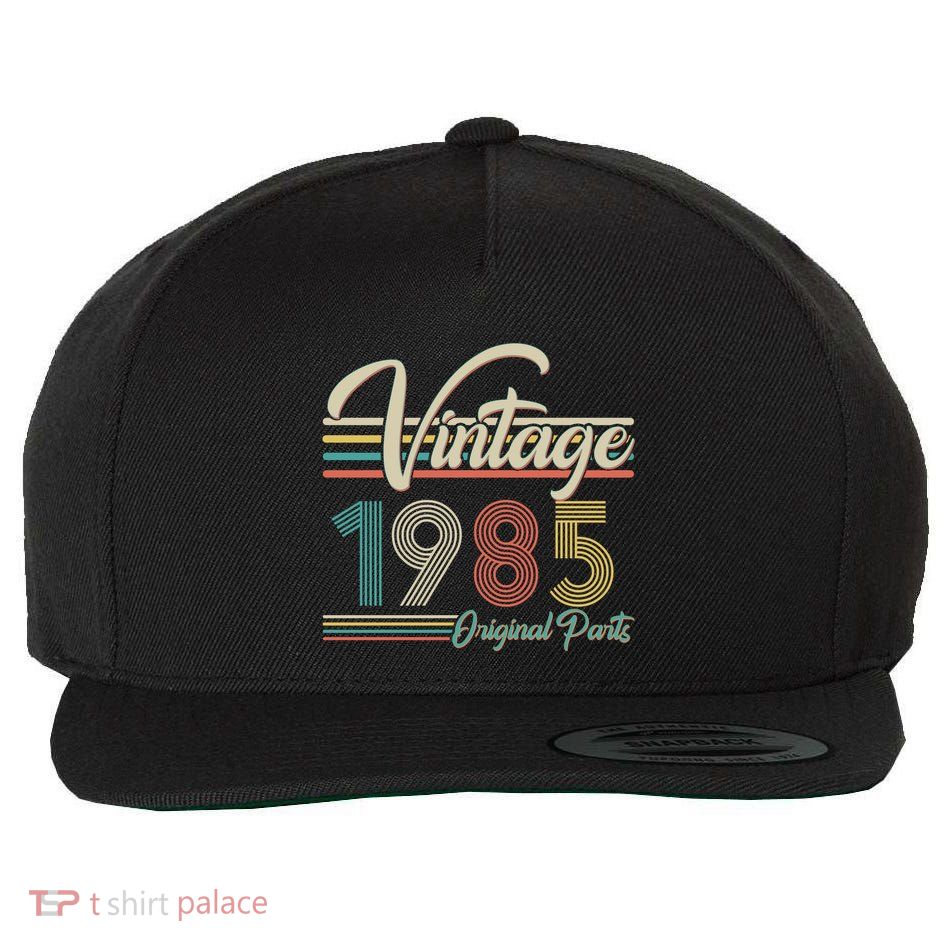 Vintage Original Parts 1985 40th Birthday Wool Snapback Cap