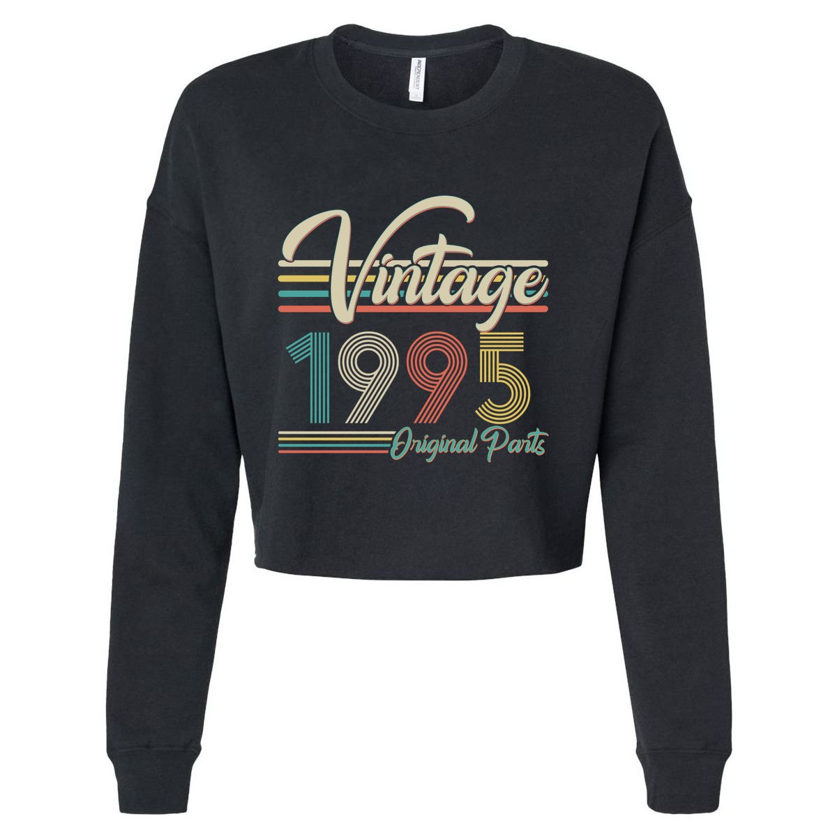 Vintage Original Parts 1995 30th Birthday Cropped Pullover Crew