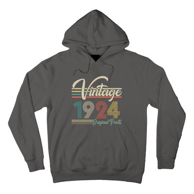 Vintage Original Parts 1924 100th Birthday Hoodie