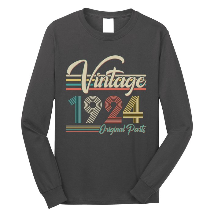 Vintage Original Parts 1924 100th Birthday Long Sleeve Shirt