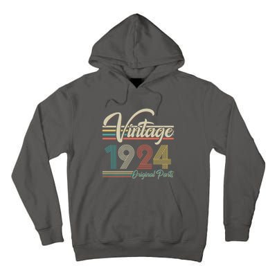 Vintage Original Parts 1924 100th Birthday Tall Hoodie