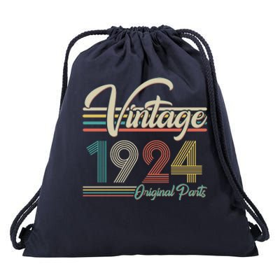 Vintage Original Parts 1924 100th Birthday Drawstring Bag