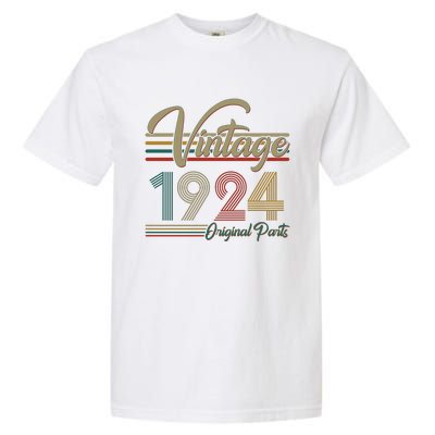 Vintage Original Parts 1924 100th Birthday Garment-Dyed Heavyweight T-Shirt