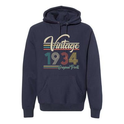 Vintage Original Parts 1934 90th Birthday Premium Hoodie