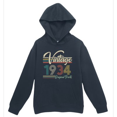 Vintage Original Parts 1934 90th Birthday Urban Pullover Hoodie