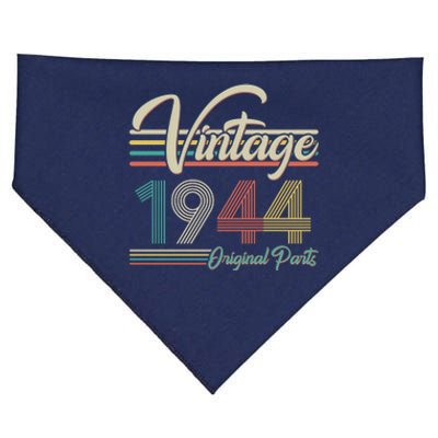 Vintage Original Parts 1944 80th Birthday USA-Made Doggie Bandana