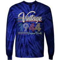 Vintage Original Parts 1944 80th Birthday Tie-Dye Long Sleeve Shirt