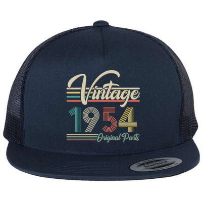 Vintage Original Parts 1954 70th Birthday Flat Bill Trucker Hat