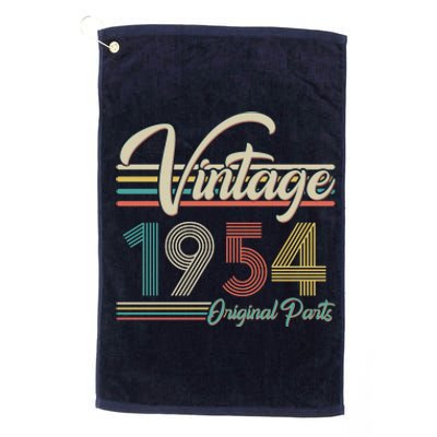 Vintage Original Parts 1954 70th Birthday Platinum Collection Golf Towel