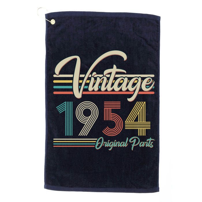 Vintage Original Parts 1954 70th Birthday Platinum Collection Golf Towel