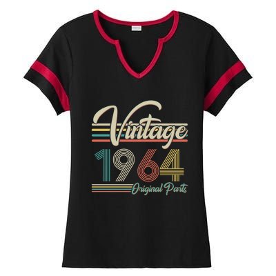 Vintage Original Parts 1964 60th Birthday Ladies Halftime Notch Neck Tee