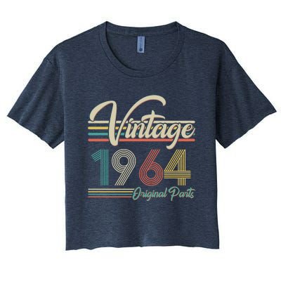 Vintage Original Parts 1964 60th Birthday Women's Crop Top Tee