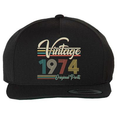 Vintage Original Parts 1974 50th Birthday Wool Snapback Cap